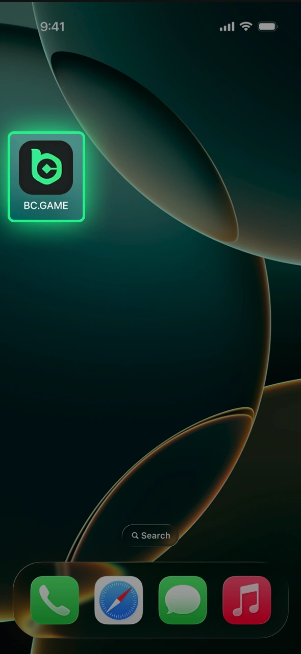 Begin exploring the wide range of games on the BC Game iOS app.