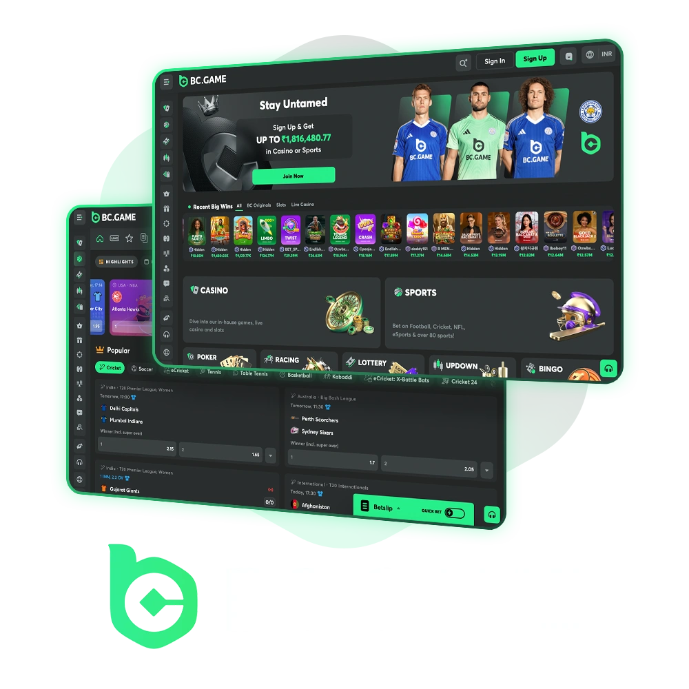 Register at BC Game India to start betting on top sports.