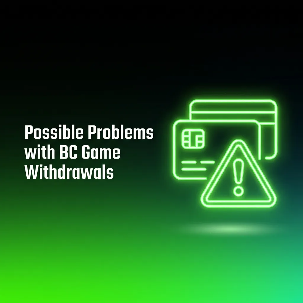 BC Game withdrawal problems troubleshooting guide showing common issues like delayed payouts and verification errors