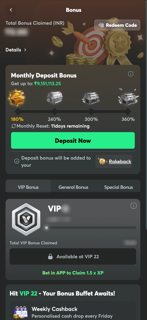 Activate the bonus in your account to boost your BC Game balance.