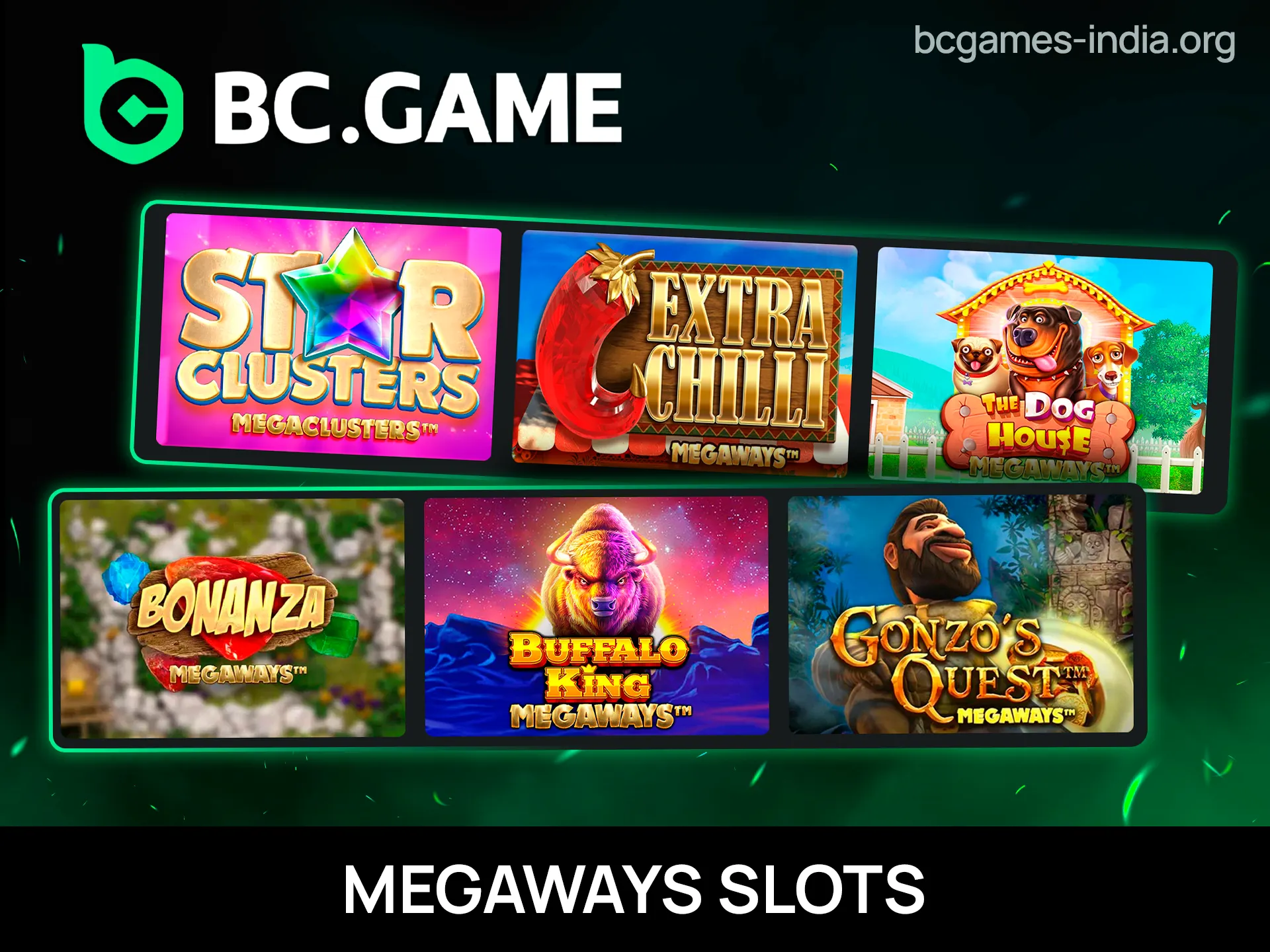 Experience thousands of ways to win Megaways Slots at BC Game.