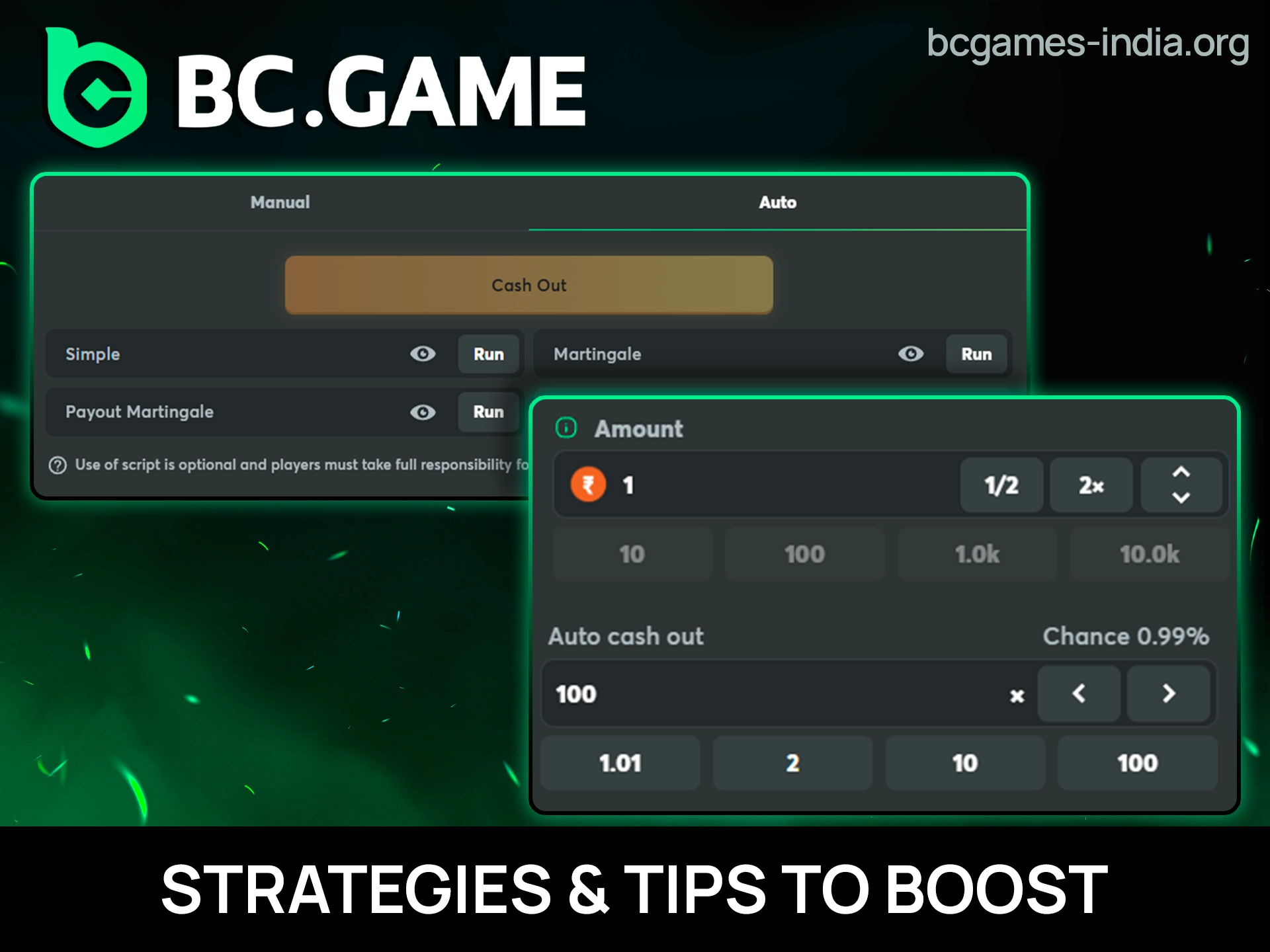 Effective betting strategies to win more at BC Game Crash.