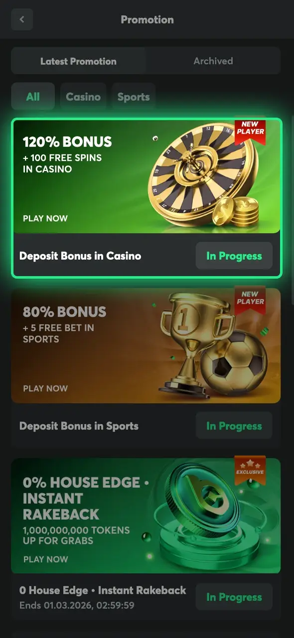 Claim your welcome bonus to play slots with extra funds at BC Game.