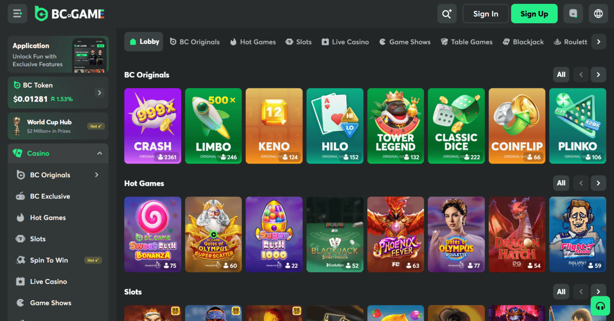 casino section